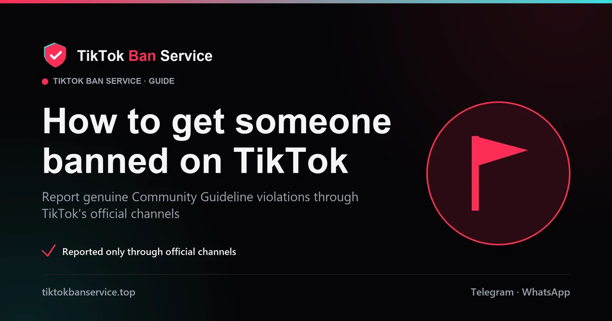 How to get someone banned on TikTok by reporting genuine Community Guideline violations through official channels